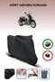 Black Rear Bag Compatible Aprilia Scarabeo 500 Compatible Motorcycle Tarpaulin Motor Cover