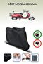 Black Rear Bag Compatible Mondial 125 Zn Compatible Motorcycle Canvas Motor Cover