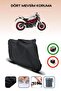 حقيبة خلفية سوداء متوافقة مع غطاء محرك الدراجة النارية Ducati Monster 797 Plus المتوافق مع الدراجات النارية
