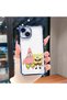 iPhone 15 Plus Compatible Childhood Joy Spongebob Transparent Silicone Protective Case - 6