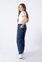 Girls' Wide-Leg Jeans with Elastic Waist, 100% Cotton Jeans with Tassels on the Legs, Ages 6-15 - 3