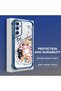 Samsung Galaxy A34 Compatible Sweet Cartoon Cat Transparent Silicone Protective Phone Case - 3