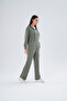 Women's Modal Zippered Hooded Top and Bottom Set Comfortable Full Fit - 4
