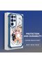 Samsung Galaxy S22 Ultra Compatible Sweet Cartoon Cat Transparent Silicone Protective Phone Case - 3