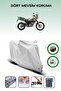 Gray Rear Bag and Lock Compatible Yamaha Xtz 660Z Tenere Compatible Motorcycle Tarpaulin