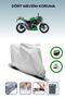 Gray Tail Bag and Lock Compatible Kawasaki Z 300 Compatible Motor Tarpaulin
