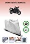 Gray Tail Bag and Lock Compatible Yamaha Fz8 Abs Compatible Motorcycle Tarpaulin