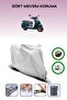 Gray Rear Bag and Lock Compatible Honda Spacy 125 Compatible Motorcycle Tarpaulin