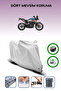 Gray Rear Bag and Lock Compatible Ktm 250 Adventure Compatible Motorcycle Tarpaulin