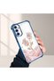 Samsung Galaxy A14 Compatible Romantic Pink Rose Transparent Silicone Protective Case - 4