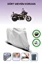Gray Rear Bag and Lock Compatible Falcon Freedom 250 Compatible Motorcycle Tarpaulin