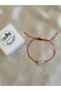 Red String Bracelet with Rose Pearl Figure and Dorica Detail - 4