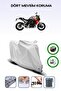 Gray Tail Bag and Lock Compatible Bmw F 900 R Compatible Motor Tarpaulin
