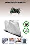 Gray Rear Bag and Lock Compatible Falcon Fr-250 Compatible Motor Tarpaulin
