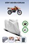 Gray Rear Bag and Lock Compatible Ktm 620 Sc Compatible Motor Tarpaulin