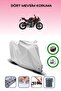 Gray Tail Bag and Lock Compatible Aprilia Tuono 660 Factory Compatible Motorcycle Tarpaulin