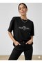 Palm Springs B Printed Women's Basic Crew Neck T-Shirt - 2