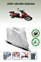 Gray Rear Bag and Lock Compatible Kuba Brilliant 50 Plus Compatible Motorcycle Cover