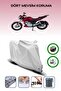 Gray Rear Bag and Lock Compatible Mondial 150 Z-One I Compatible Motorcycle Cover