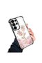 Samsung Galaxy S23 Ultra Compatible Romantic Pink Rose Transparent Silicone Protective Case - 2