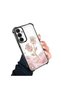 Samsung Galaxy A55 Compatible Romantic Pink Rose Transparent Silicone Protective Case - 2