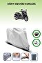 Gray Rear Bag and Lock Compatible Aprilia Atlantic 500 Sprint Compatible Motor Tarpaulin