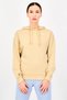 Women Sportswear Fit Long Sleeve Outdoor Hoodie, Tan