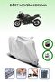 Gray Tail Bag and Lock Compatible Bmw R 1200 Rs Compatible Motorcycle Tarpaulin