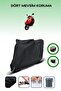 Black Rear Bag and Lock Compatible Altai Carrier 110 Pro Compatible Motor Tarpaulin