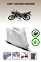 Gray Rear Bag and Lock Compatible Kuba Xf 139 Compatible Motor Tarpaulin