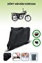 Black Kanuni Bd100 Motorcycle Tarpaulin Rear Bag Compatible