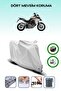 Gray Rear Bag and Lock Compatible Ducati Multistrada 1260 Enduro Compatible Motorcycle Tarpaulin