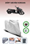 Gray Rear Bag and Lock Compatible Rks Wildcat 125 Compatible Motorcycle Tarpaulin