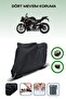 Black Tail Bag and Lock Compatible Bmw S 1000 R Compatible Motorcycle Tarpaulin