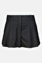 Women Plain Mini Skirt, Black - 4