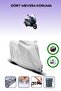 Gray Rear Bag and Lock Compatible Arora Gt 125 Compatible Motorcycle Tarpaulin