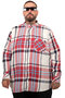 Mode XL Large Size Men's Lumberjack Shirt 25394 Red