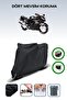 Black Rear Bag and Lock Compatible Honda Cbr 1100 Xx Compatible Motorcycle Tarpaulin