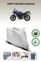 Gray Rear Bag and Lock Compatible Yamaha Fz6 Fazer Compatible Motorcycle Tarpaulin