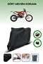 Black Rear Bag and Lock Compatible Beta Rr 300 2t Enduro Racing Compatible Motor Tarpaulin