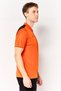 Men Sportswear Fit Short Sleeve Outdoor Polo Shirt, Orange - 2