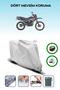 Gray Tail Bag and Lock Compatible Mondial X-Treme Max Compatible Motorcycle Tarpaulin