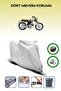 Gray Rear Bag and Lock Compatible Kuba Rx9 50 Compatible Motorcycle Tarpaulin