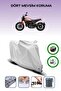 Gray Rear Bag and Lock Compatible Ducati Scrambler Icon Compatible Motorcycle Tarpaulin