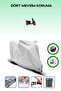 Gray Rear Bag and Lock Compatible Mondial 125 Urt Compatible Motorcycle Tarpaulin