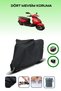 Black Rear Bag and Lock Compatible King Motor Kr-44 Loyal 50 Compatible Motor Tarpaulin