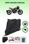 Black Rear Bag and Lock Compatible Ducati Scrambler Sixty2 Compatible Motor Tarpaulin