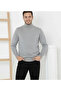 Men's Half Turtleneck Knitwear Sweater Soft Textured Cotton Fine Weave, Long Sleeve Comfortable Regular - 2