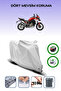 Gray Rear Bag and Lock Compatible Ducati Multistrada V4 Compatible Motorcycle Tarpaulin