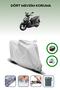 Gray Rear Bag and Lock Compatible Kymco Agility 16+ 150 Compatible Motorcycle Tarpaulin